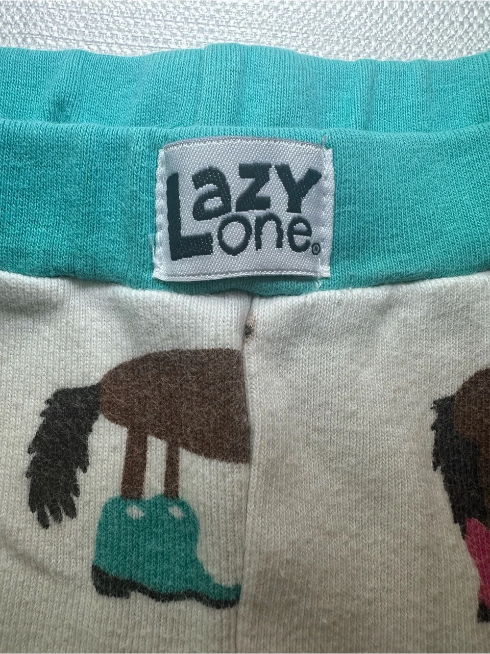 Lazy One Horse Print Long Sleeve Pajama Set Kids Sleepwear